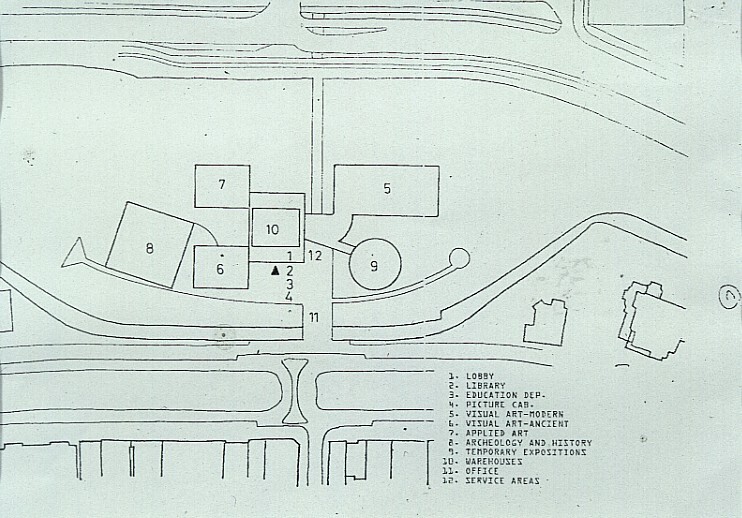 Het nieuwe Groninger Museum gebouw (ontwerp, uit reeks C)